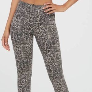 SPANX Jean-ish snakeskin pants